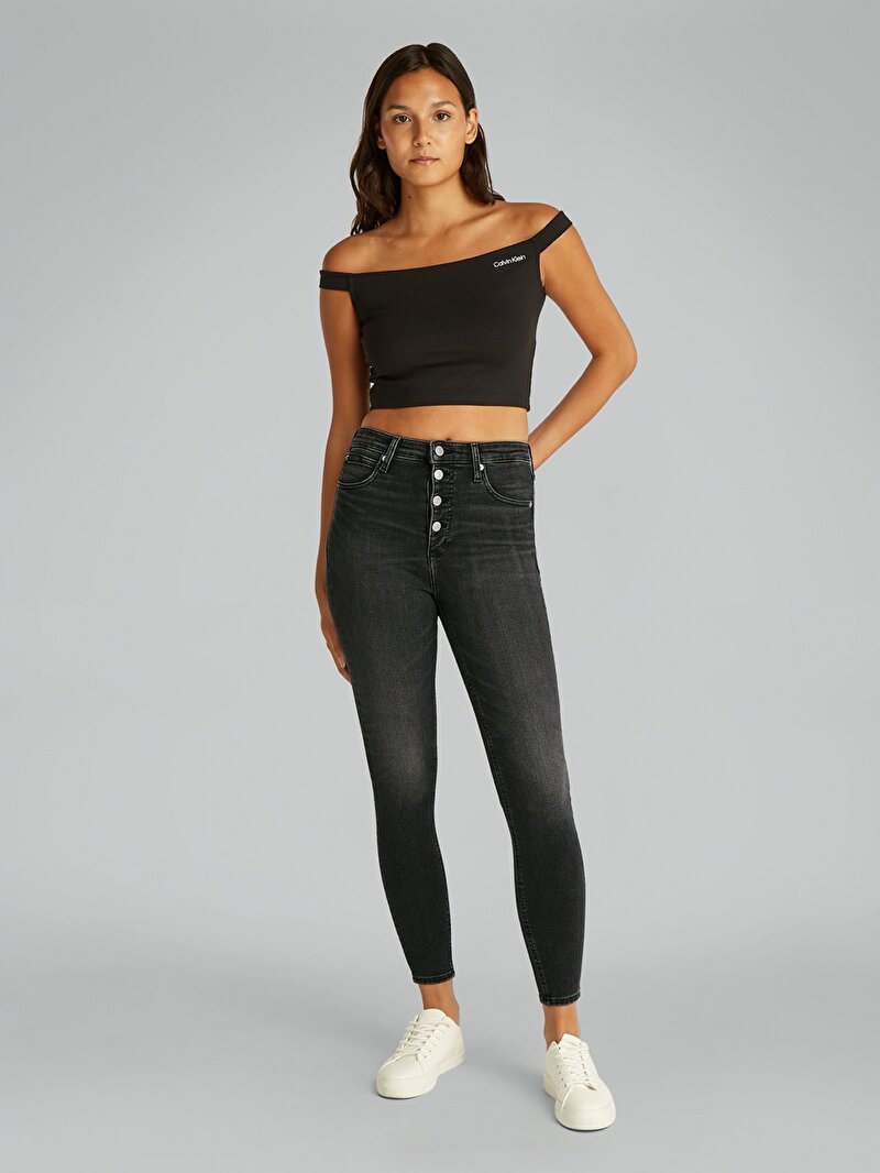 Calvin Klein Siyah Renkli Kadın High Rise Super Skinny Jean Pantolon