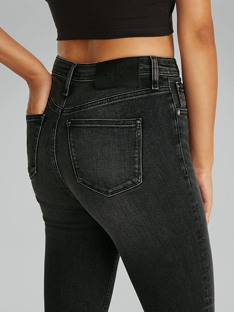 Calvin Klein Siyah Renkli Kadın High Rise Super Skinny Jean Pantolon