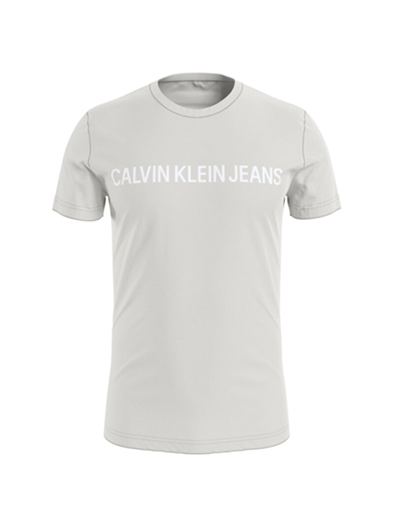 Erkek Organik Pamuklu Logolu Slim T-Shirt