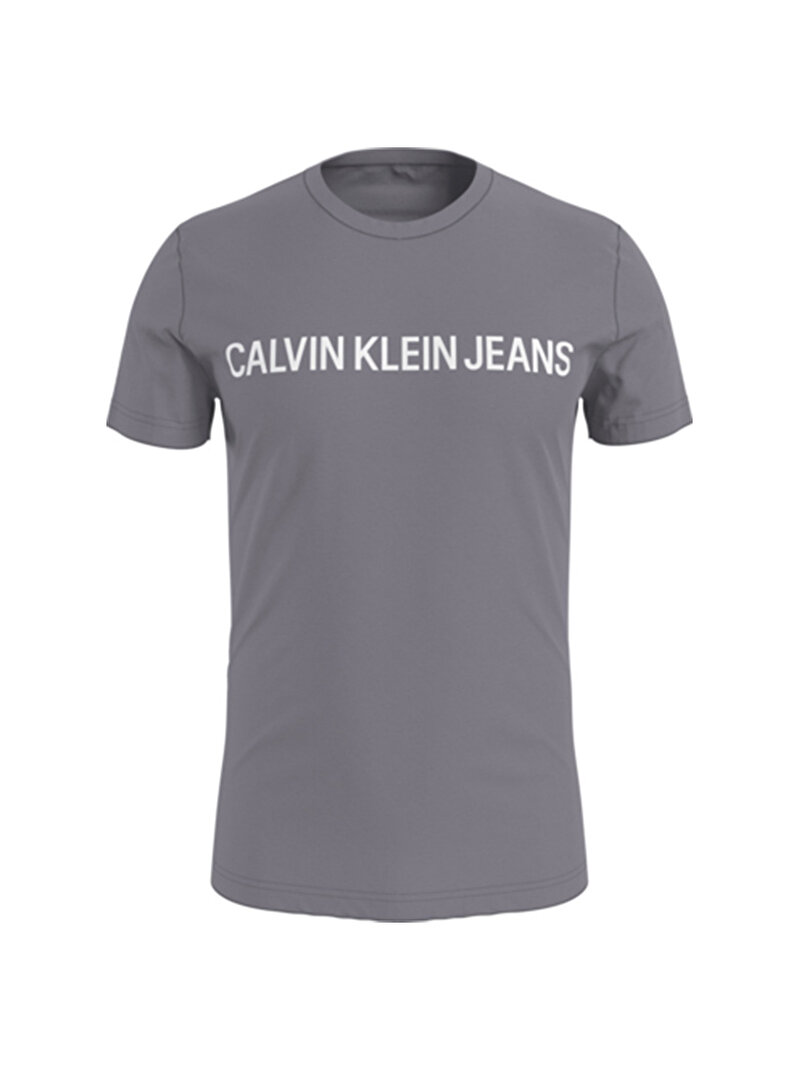 Erkek Organik Pamuklu Logolu Slim T-Shirt
