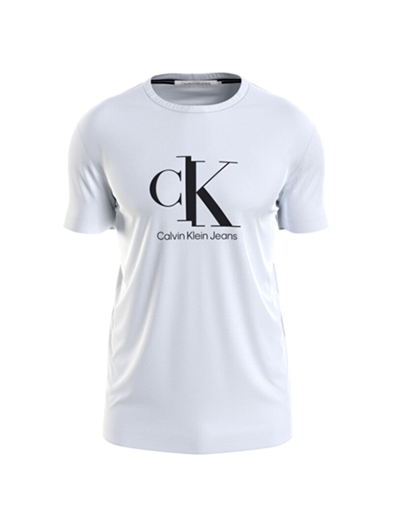 Erkek Spliced Ck Center Chest T-Shirt