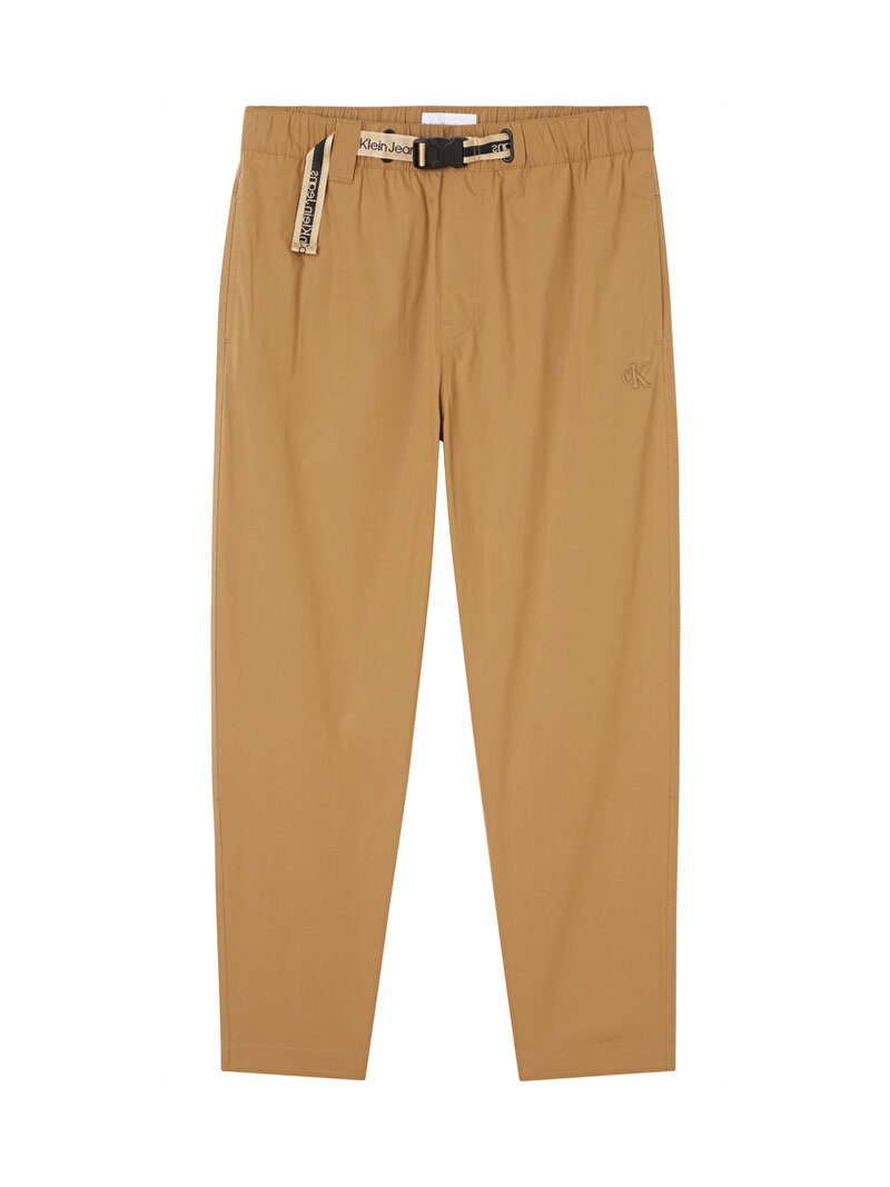 Calvin Klein Taba Renkli Erkek Utility Belt Woven Pantolon