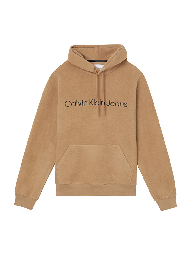 Calvin Klein Kahverengi Renkli Erkek Heavy Double Face Sweatshirt