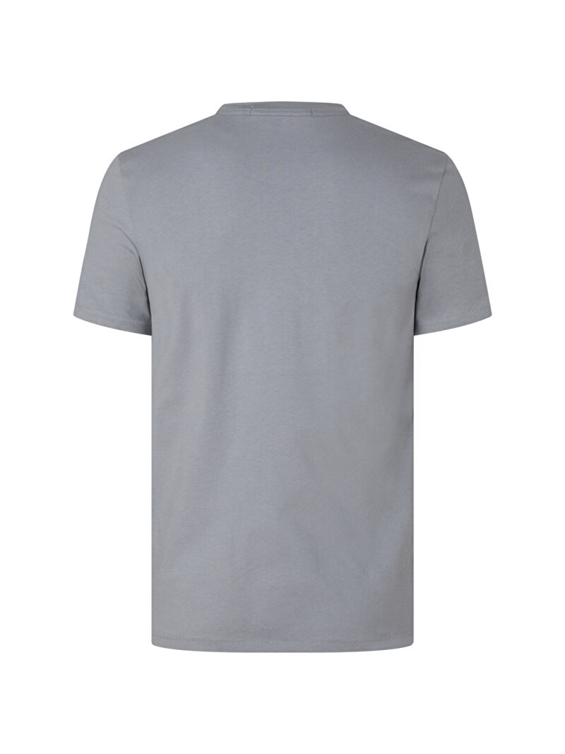 Calvin Klein Gri Renkli Erkek Mixed Institutional Logo T-Shirt