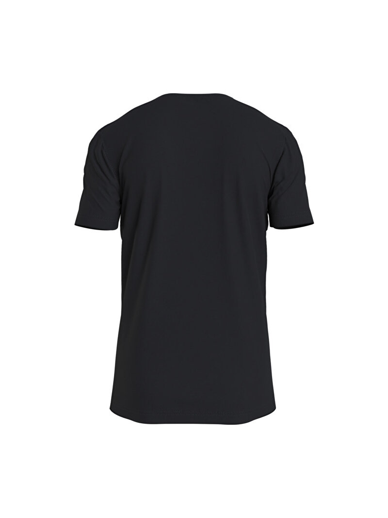 Calvin Klein Siyah Renkli Erkek Micro Monologo V Yaka T-Shirt