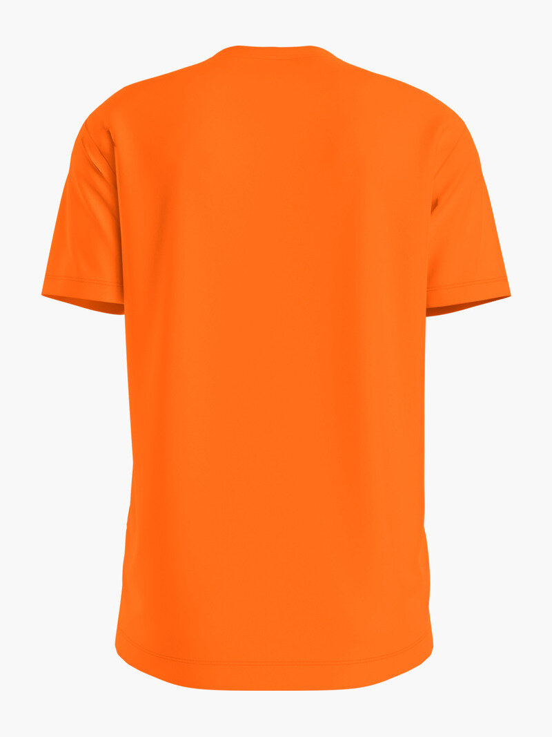 Calvin Klein Turuncu Renkli Erkek Colored Address Logo T-Shirt