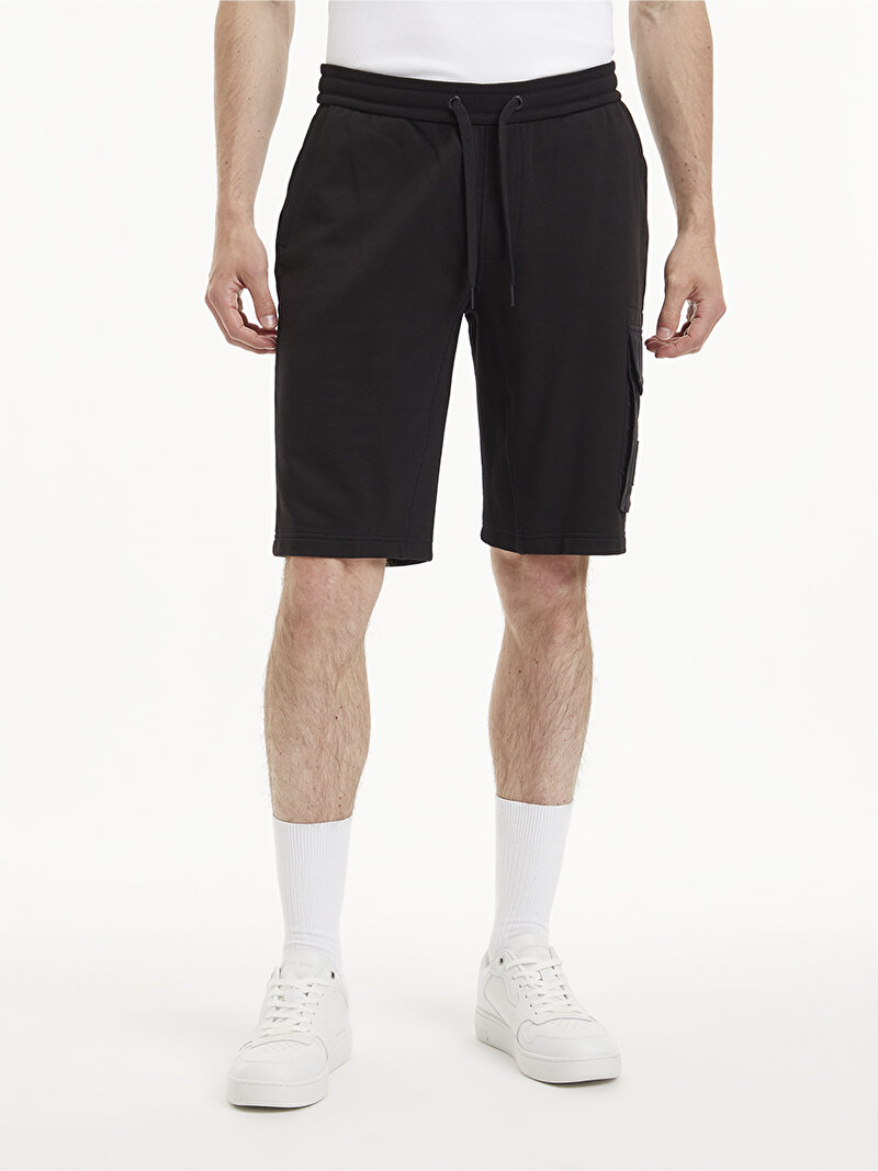 Calvin Klein Siyah Renkli Erkek Monologo Badge Şort