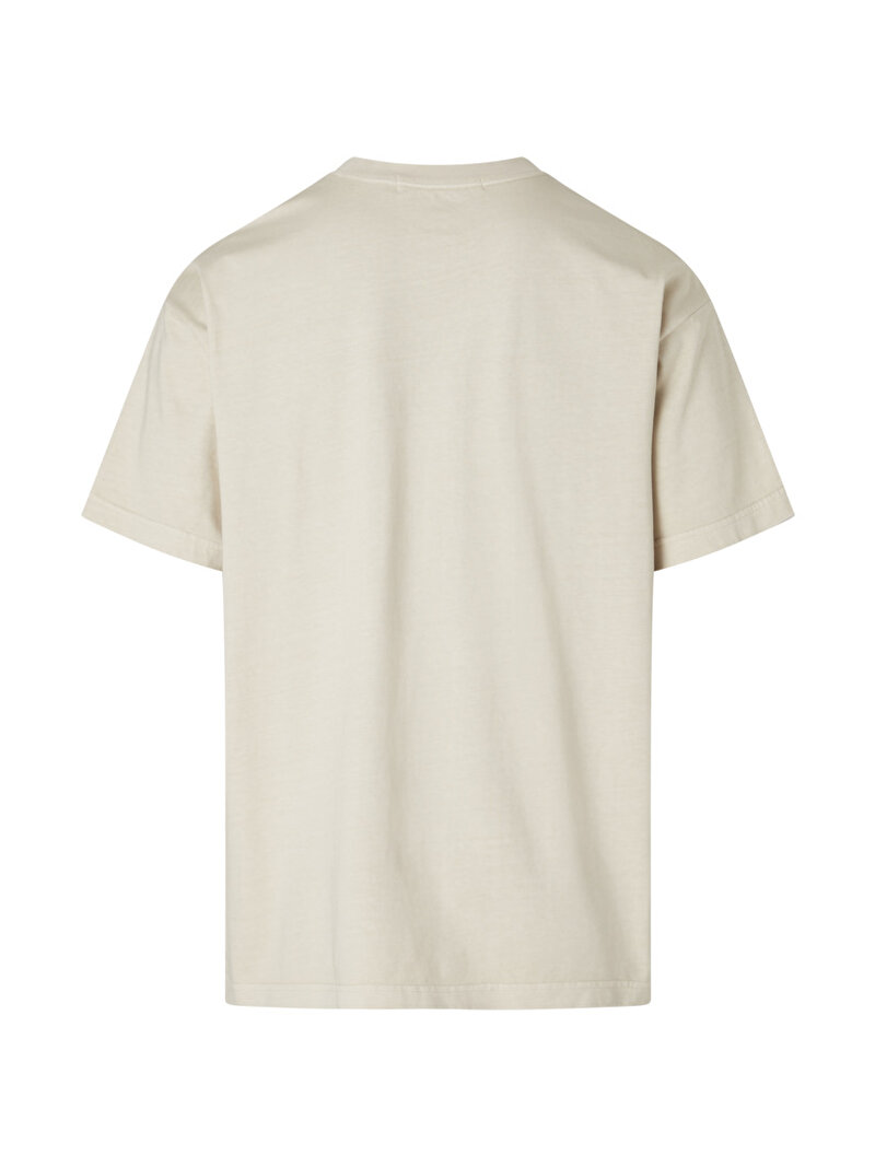 Calvin Klein Bej Renkli Erkek Tie Dye T-Shirt