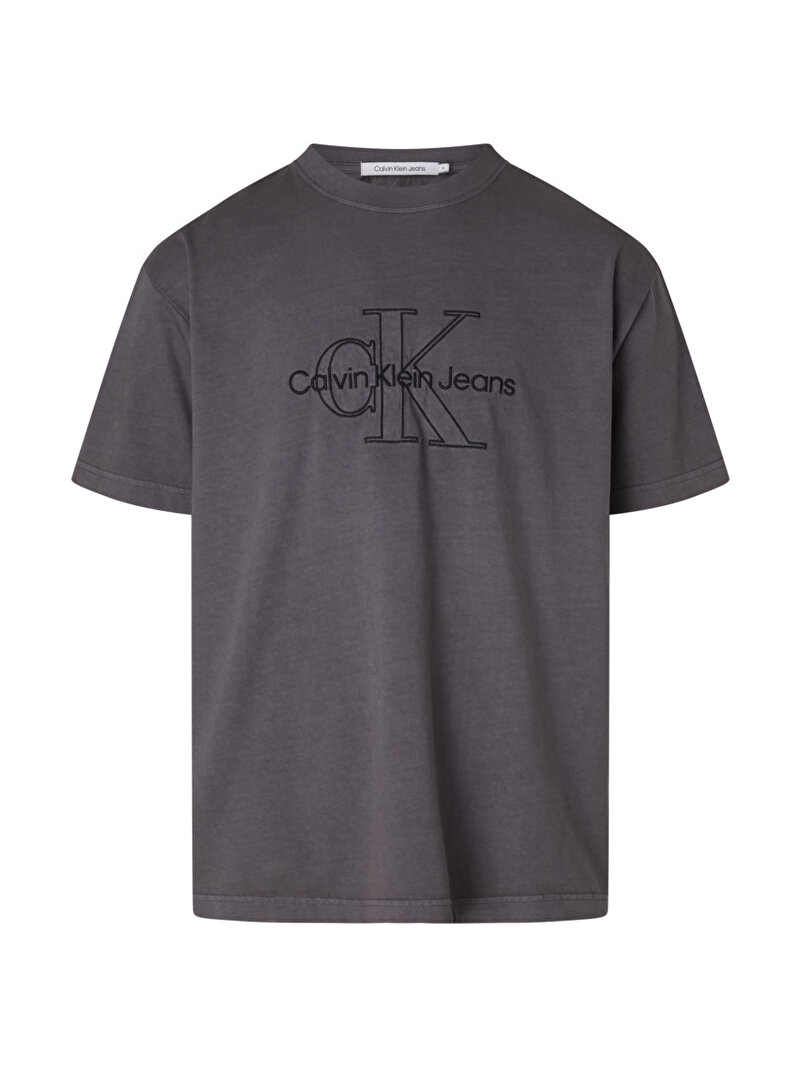 Calvin Klein Siyah Renkli Erkek Monologo Washed T-Shirt