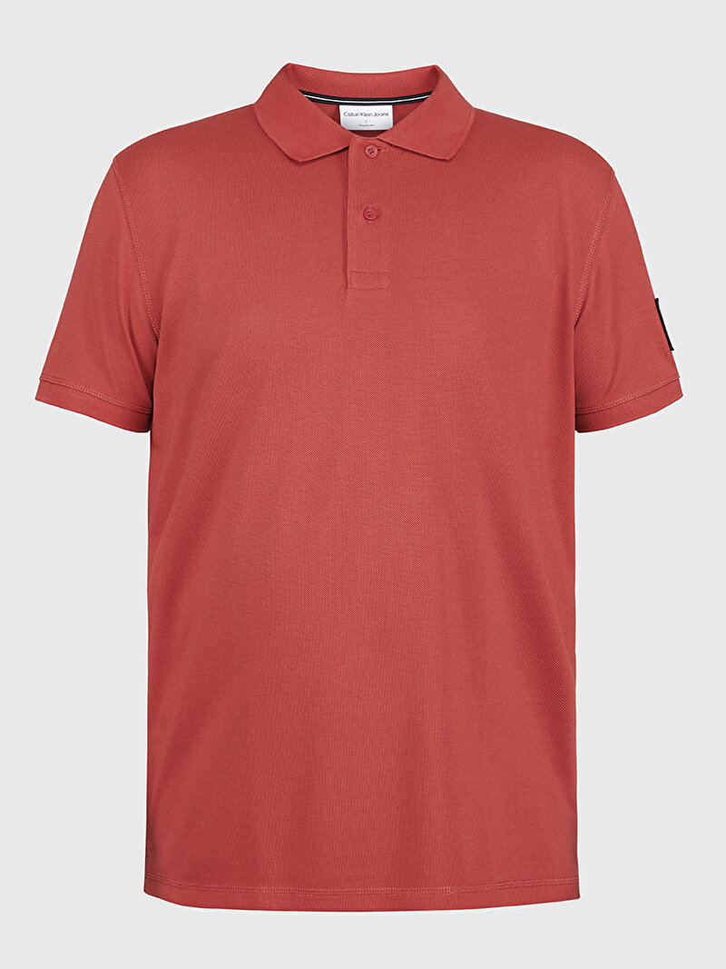 Calvin Klein Kırmızı Renkli Erkek Badge Polo T-Shirt