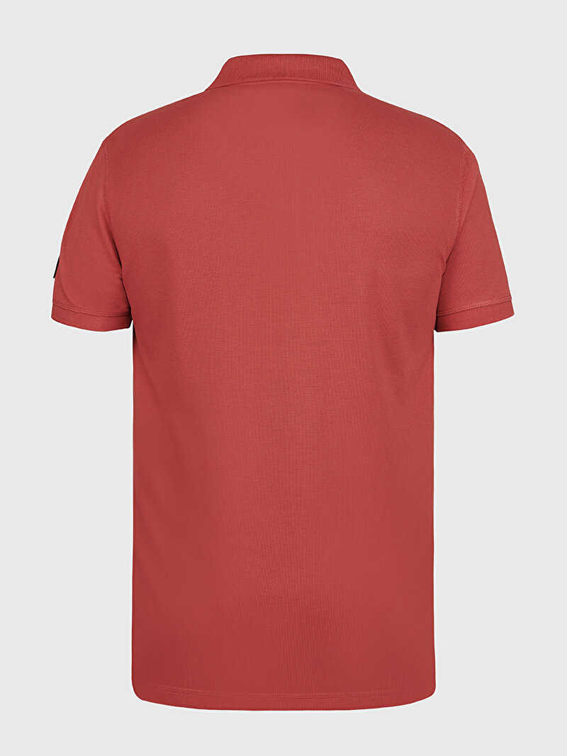 Calvin Klein Kırmızı Renkli Erkek Badge Polo T-Shirt