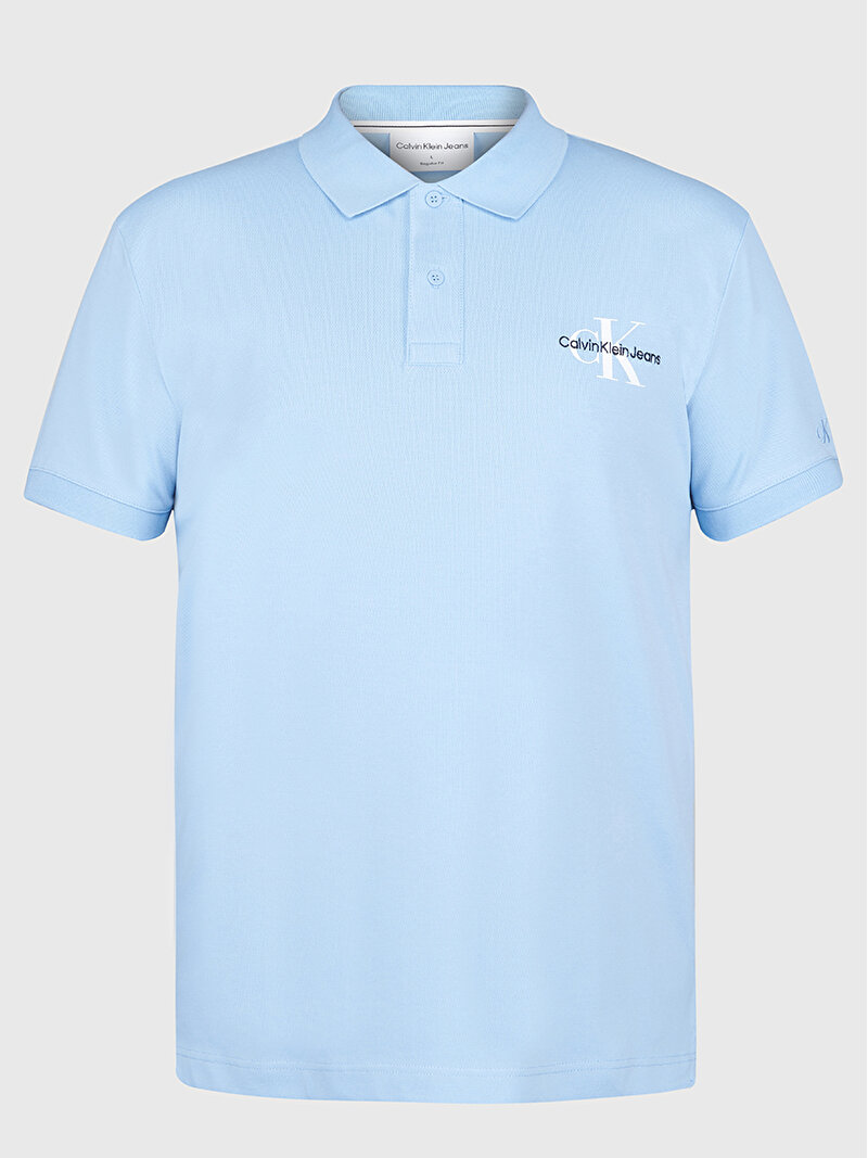 Calvin Klein Mavi Renkli Erkek Monologo Polo T-Shirt