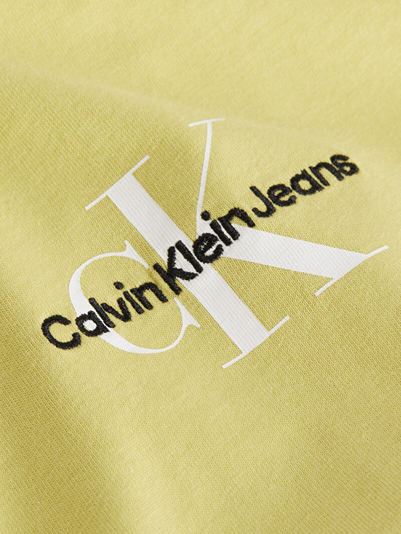 Calvin Klein Sarı Renkli Erkek Monologo Regular T-Shirt