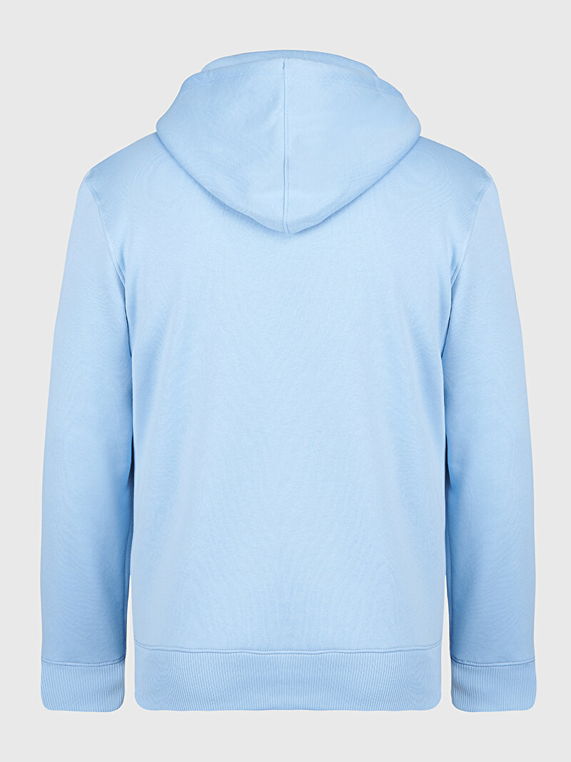 Calvin Klein Mavi Renkli Erkek Monologo Hoodie Sweatshirt