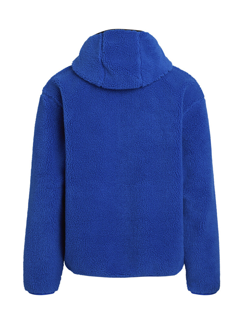 Calvin Klein Mavi Renkli Erkek Sherpa Half Zip Sweatshirt