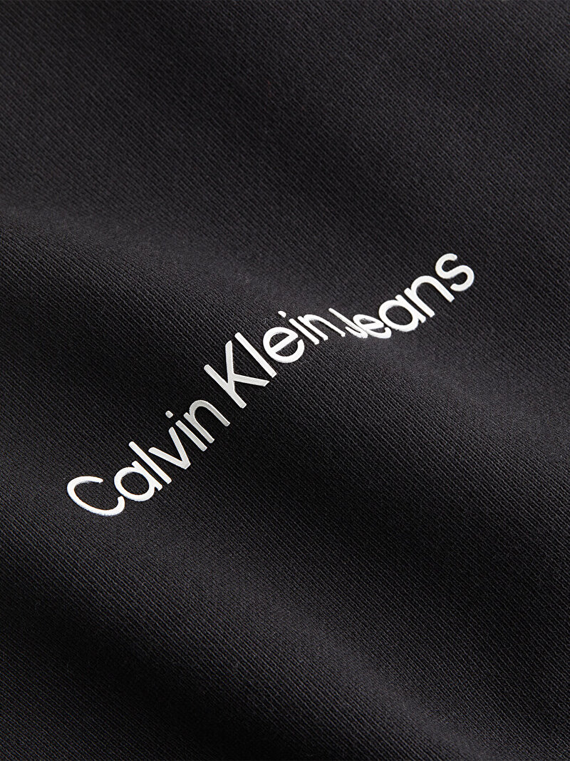Calvin Klein Siyah Renkli Erkek Institutional Sweatshirt