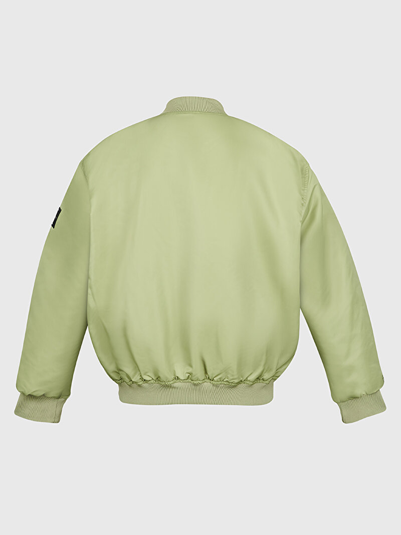 Calvin Klein Yeşil Renkli Erkek Bomber Ceket
