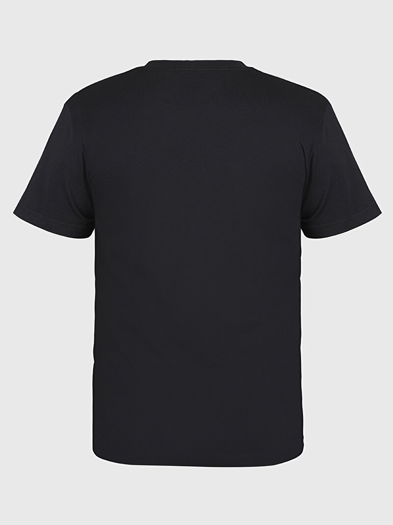 Calvin Klein Siyah Renkli Erkek Diffused Stacked T-Shirt