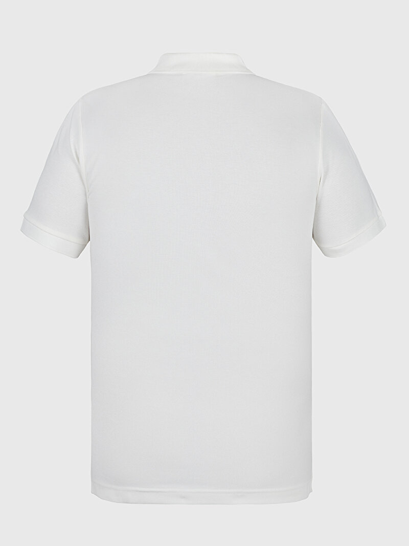 Calvin Klein Ekru Renkli Erkek Ck Embro Badge Slim Polo T-Shirt