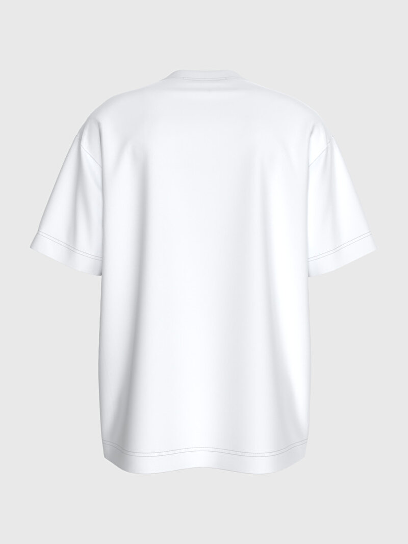 Calvin Klein Beyaz Renkli Erkek Blocking Graphic T-Shirt