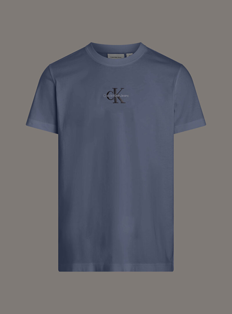 Calvin Klein Lacivert Renkli Erkek Monologo T-shirt