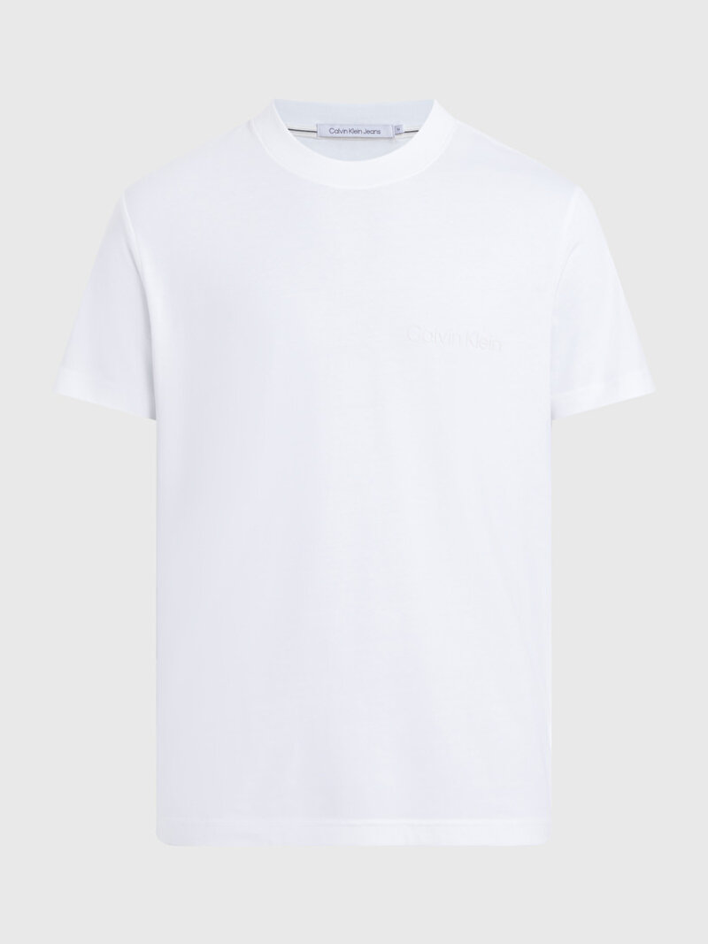 Calvin Klein Beyaz Renkli Erkek Institutional T-Shirt