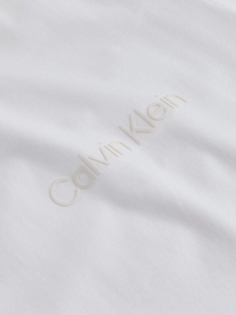 Calvin Klein Beyaz Renkli Erkek Institutional T-Shirt