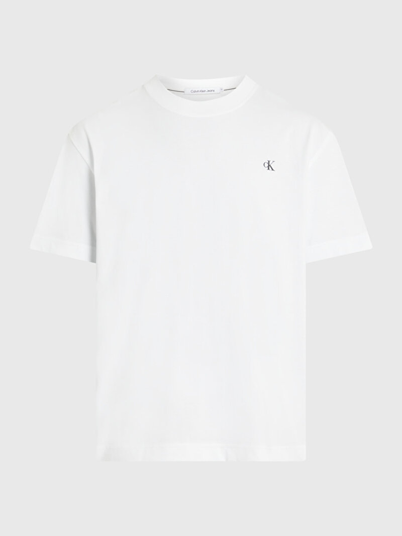 Calvin Klein Beyaz Renkli Erkek Blown Up Diffused T-Shirt