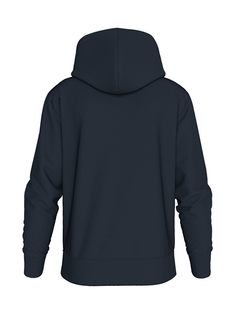 Calvin Klein Lacivert Renkli Erkek Heavy Terry Hoodie Sweatshirt