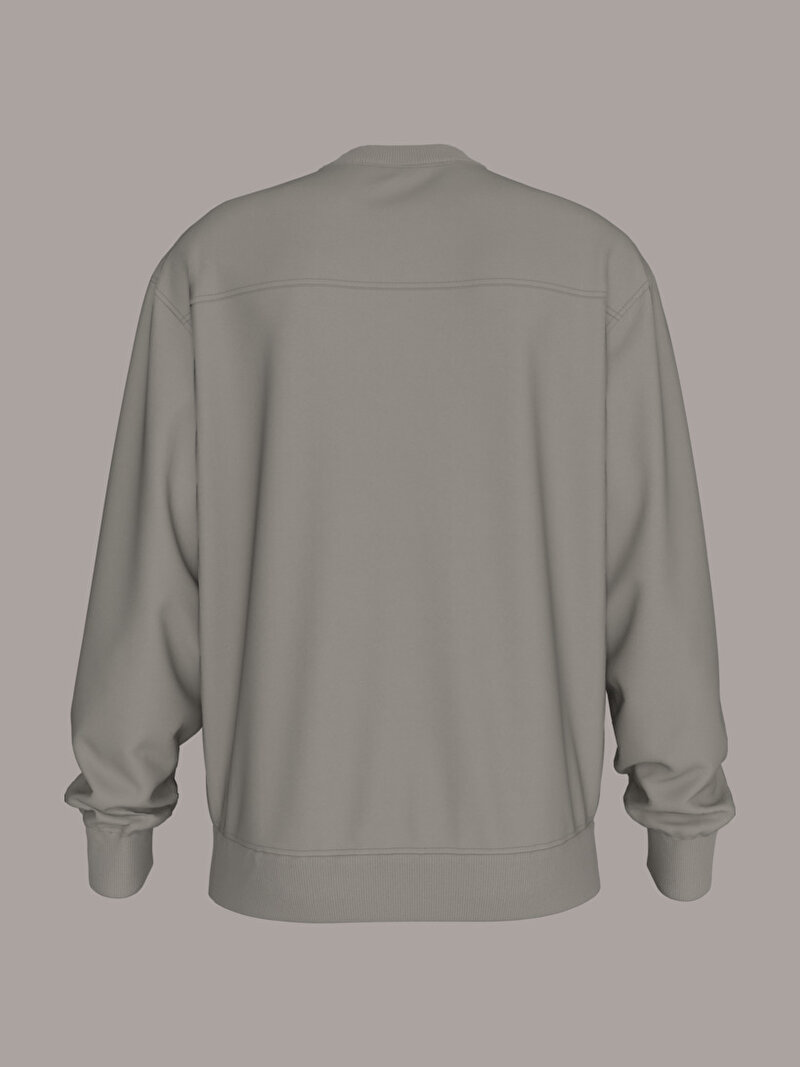 Calvin Klein Gri Renkli Erkek Heavyweight CK Sweatshirt