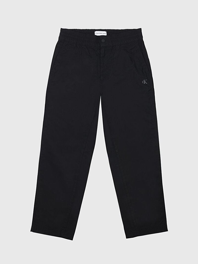 Calvin Klein Siyah Renkli Erkek Cropped Woven Pantolon