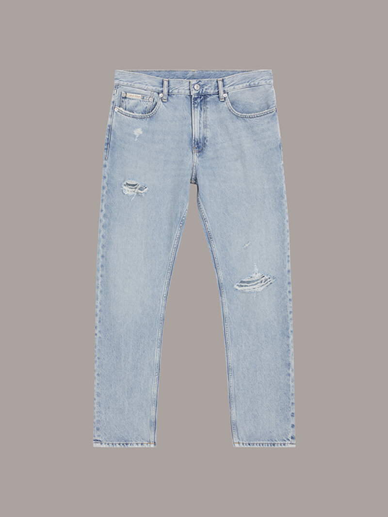 Calvin Klein Mavi Renkli Erkek Slim Straight Jean Pantolon