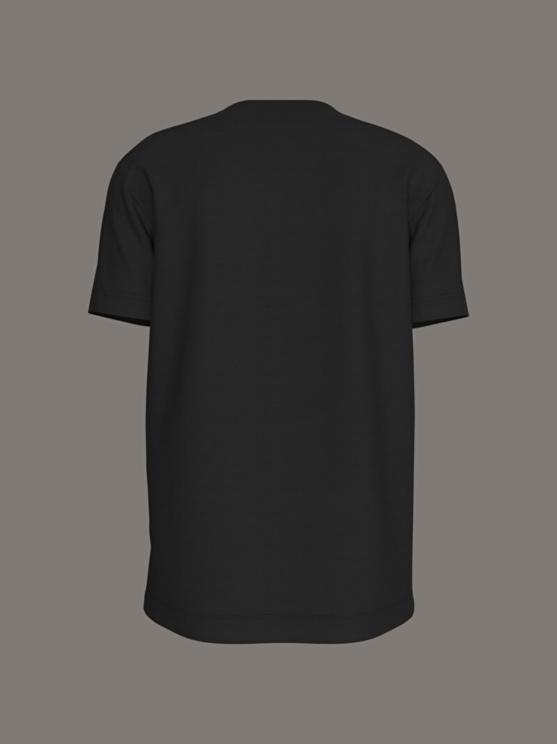 Calvin Klein Siyah Renkli Erkek Woven Label Regular T-shirt