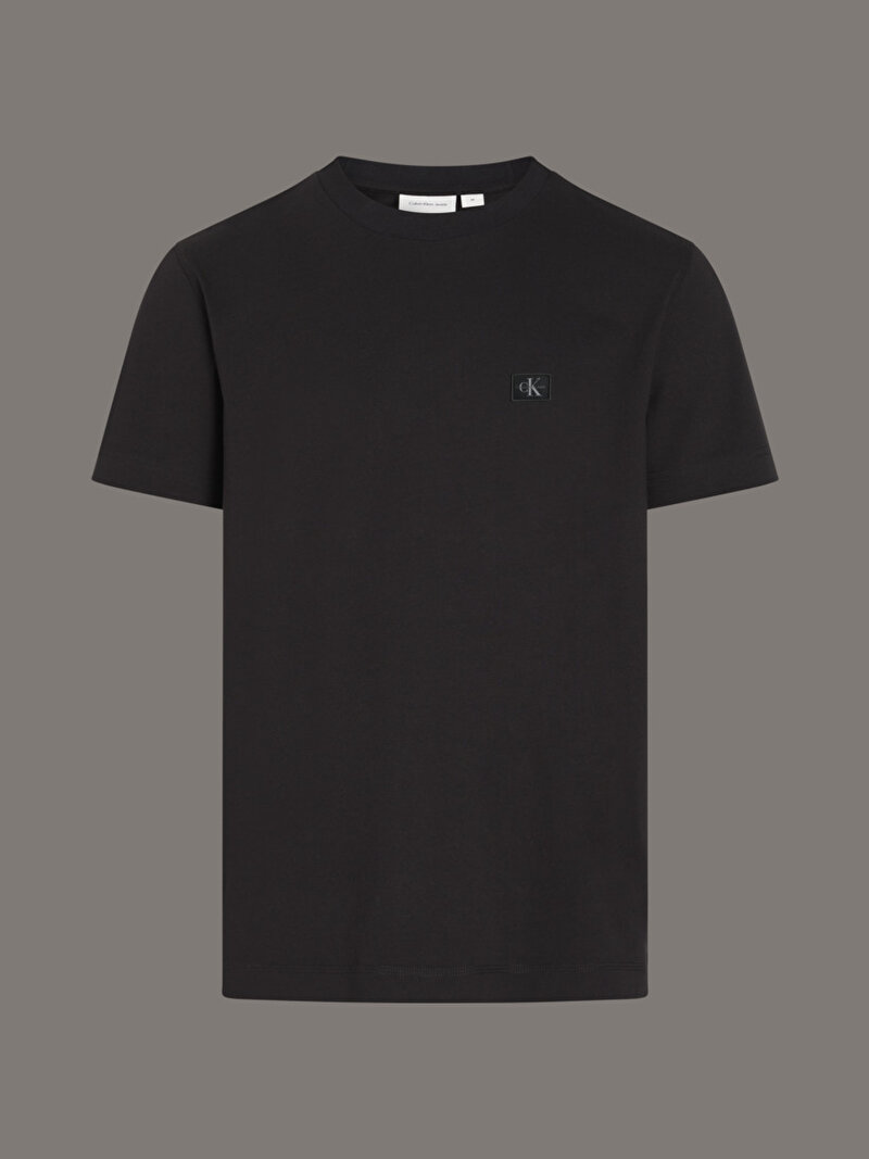 Calvin Klein Siyah Renkli Erkek Woven Label Regular T-shirt