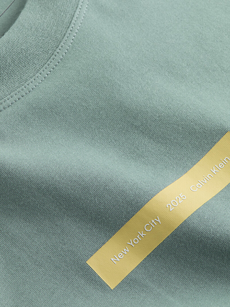 Calvin Klein Mavi Renkli Erkek NYC 2025 T-shirt