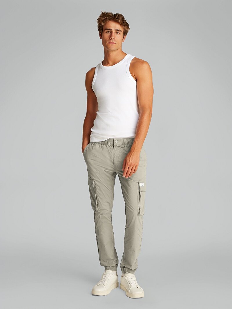 Calvin Klein Yeşil Renkli Erkek Skinny Cargo Pantolon