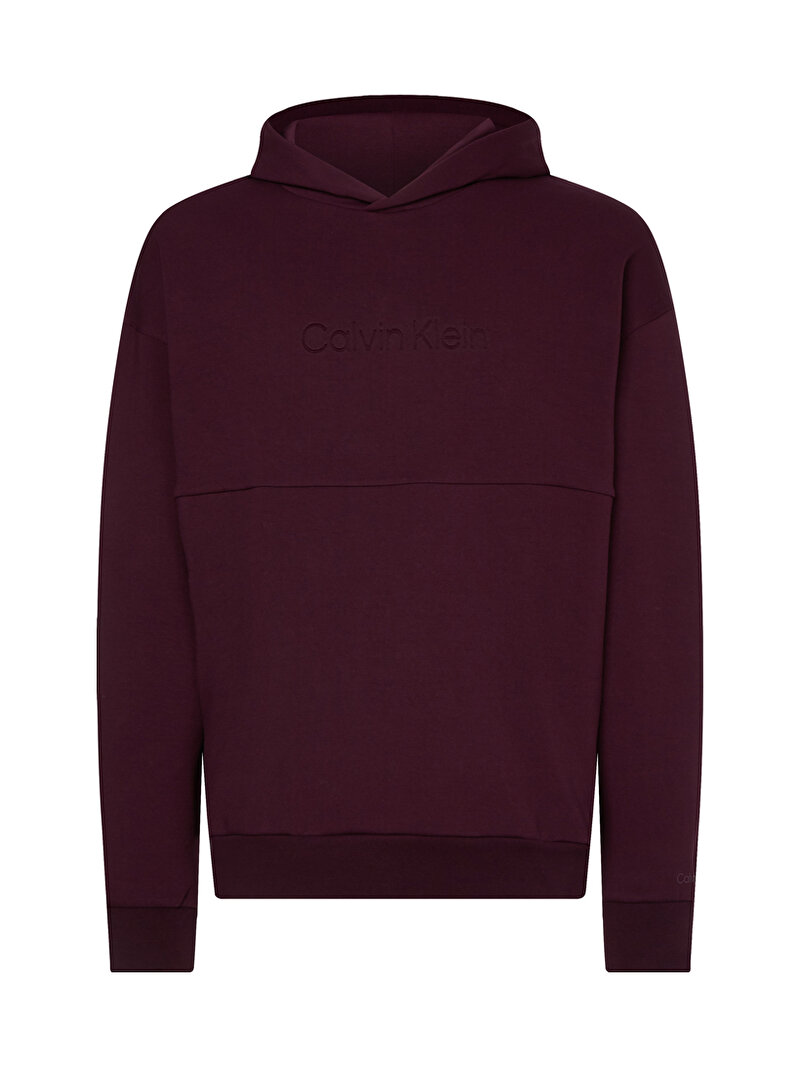 Calvin Klein Mor Renkli Erkek Comfort Debossed Logo Sweatshirt
