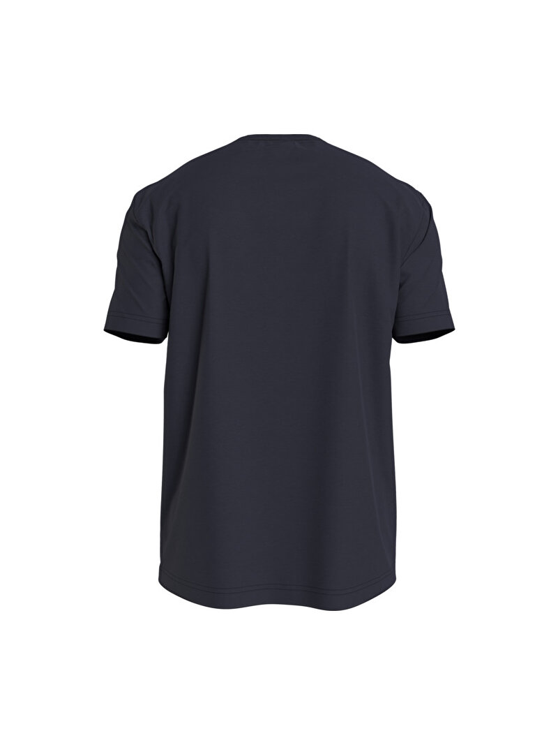 Calvin Klein Lacivert Renkli Erkek Micro Logo Interlock T-Shirt