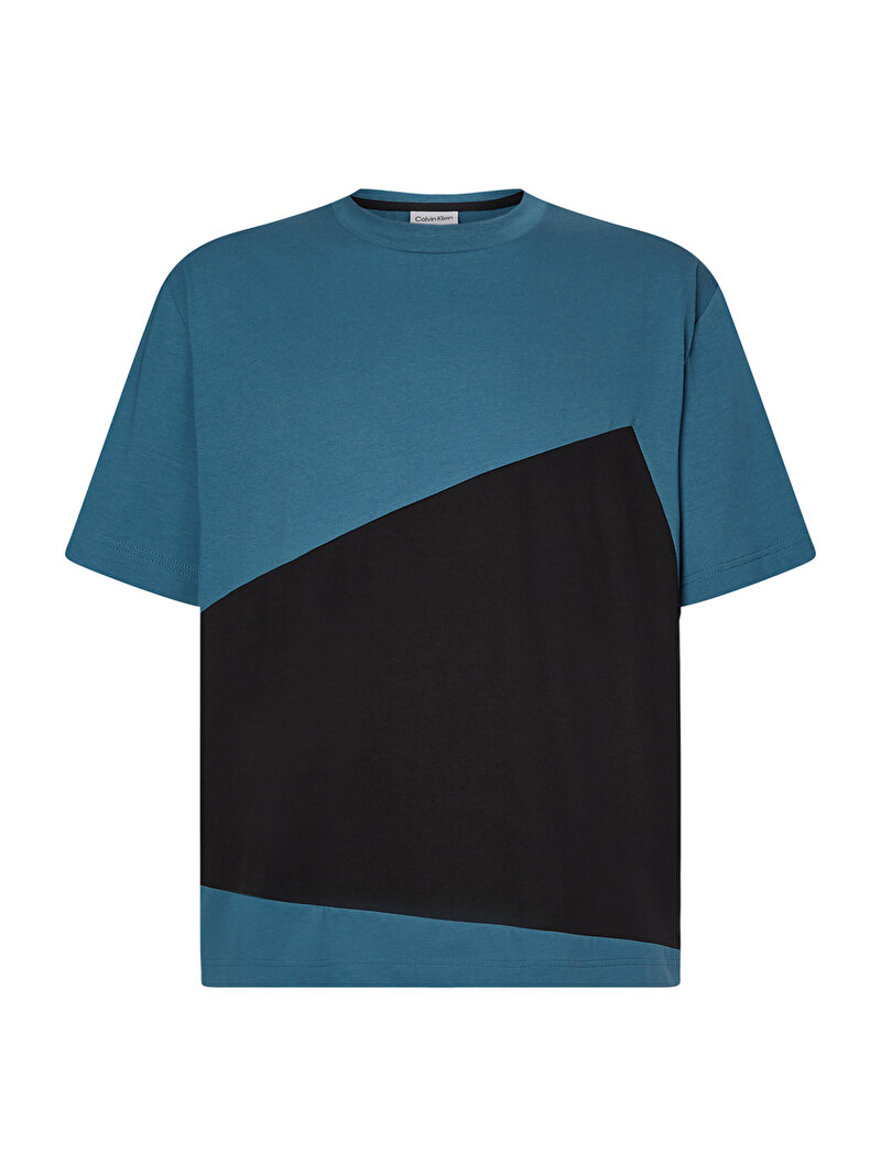 Calvin Klein Mavi Renkli Erkek Blocking Modern Comfort T-Shirt