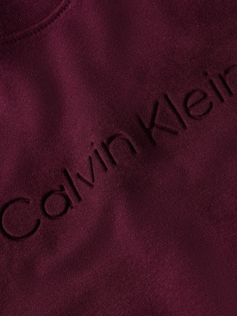 Calvin Klein Mor Renkli Erkek Comfort Debossed Logo T-Shirt