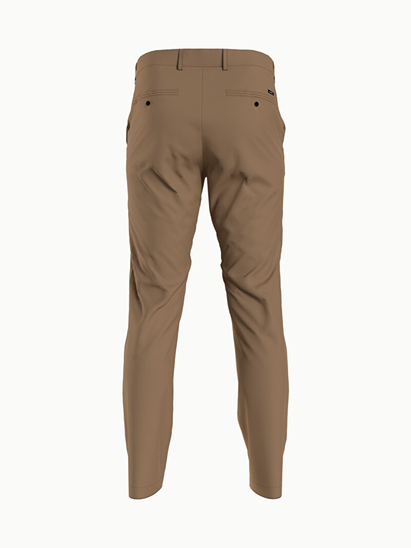 Calvin Klein Kahverengi Renkli Erkek Slim Fit Garment Dyed Pantolon