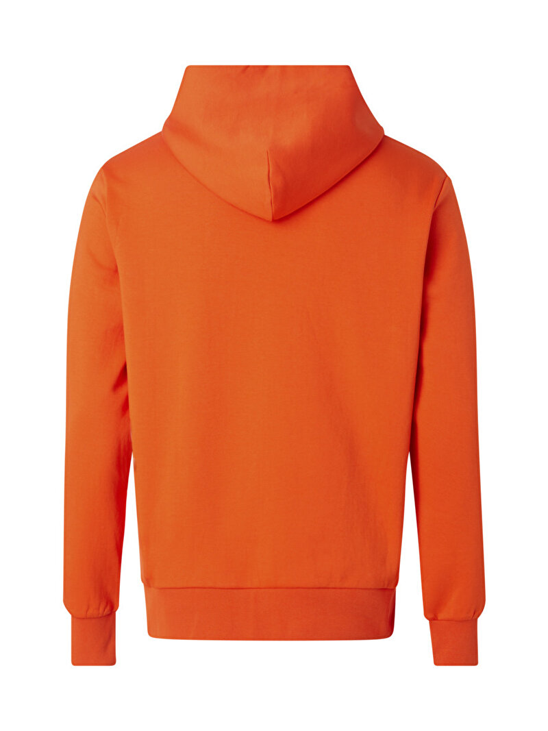 Calvin Klein Turuncu Renkli Erkek Micro Logo Sweatshirt