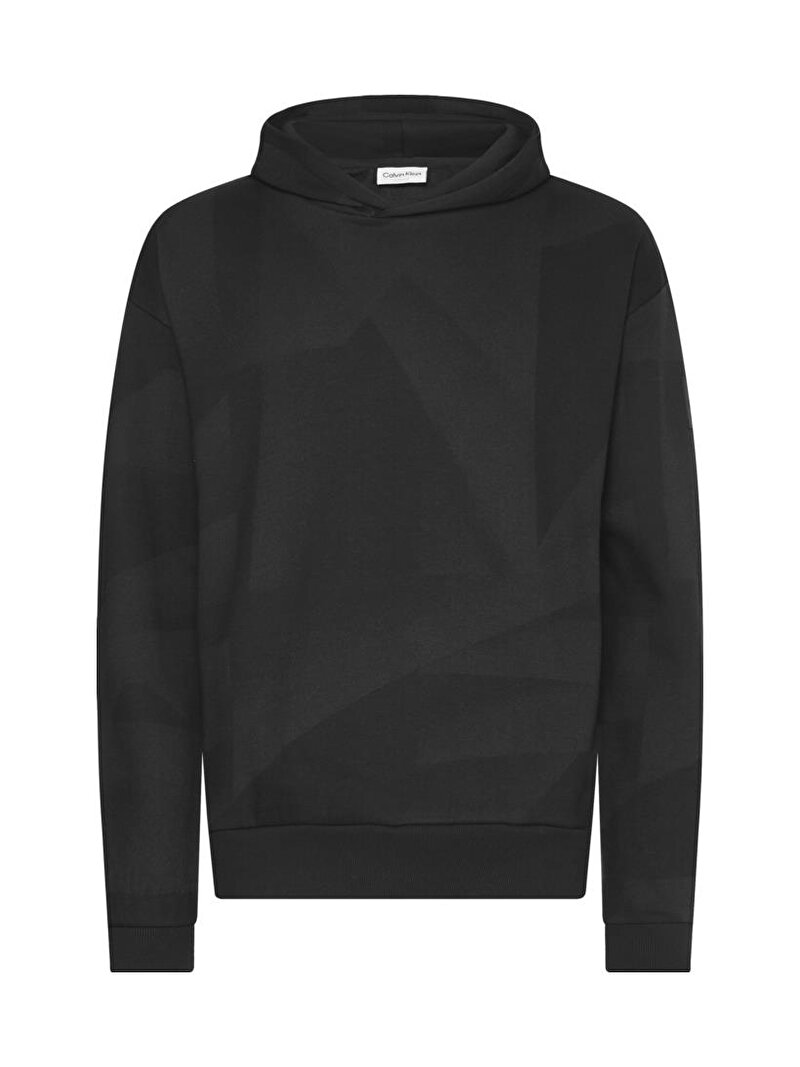 Calvin Klein Siyah Renkli Erkek Shadow Print Comfort Sweatshirt