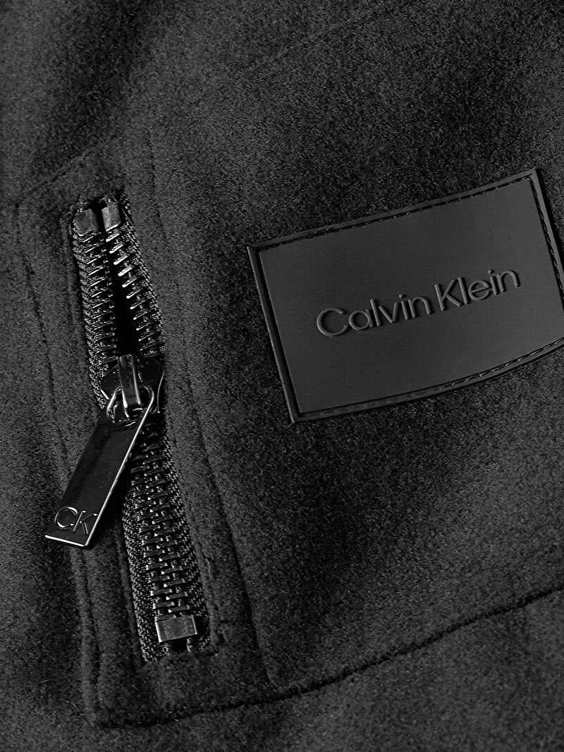 Calvin Klein Siyah Renkli Erkek Rahat Bomber Jacket
