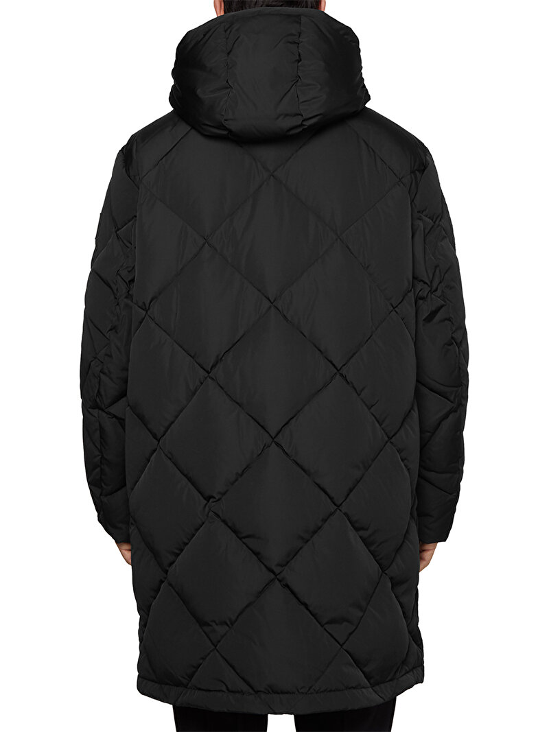 Calvin Klein Siyah Renkli Erkek Modern Comfort Uzun Mont