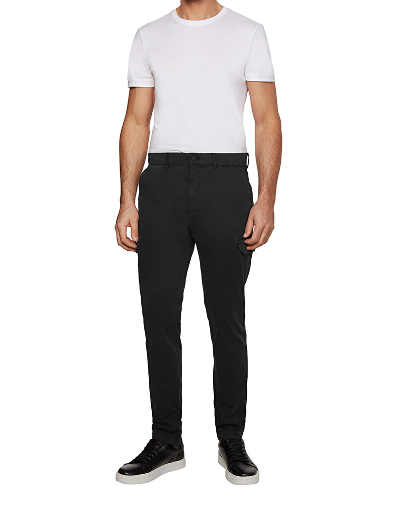 Calvin Klein Siyah Renkli Erkek Streç Slim Pantolon