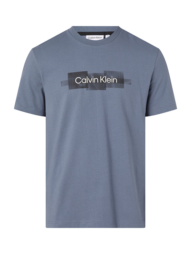 Erkek Geri Dönüştürülmüş Pamuklu Logolu T-Shirt