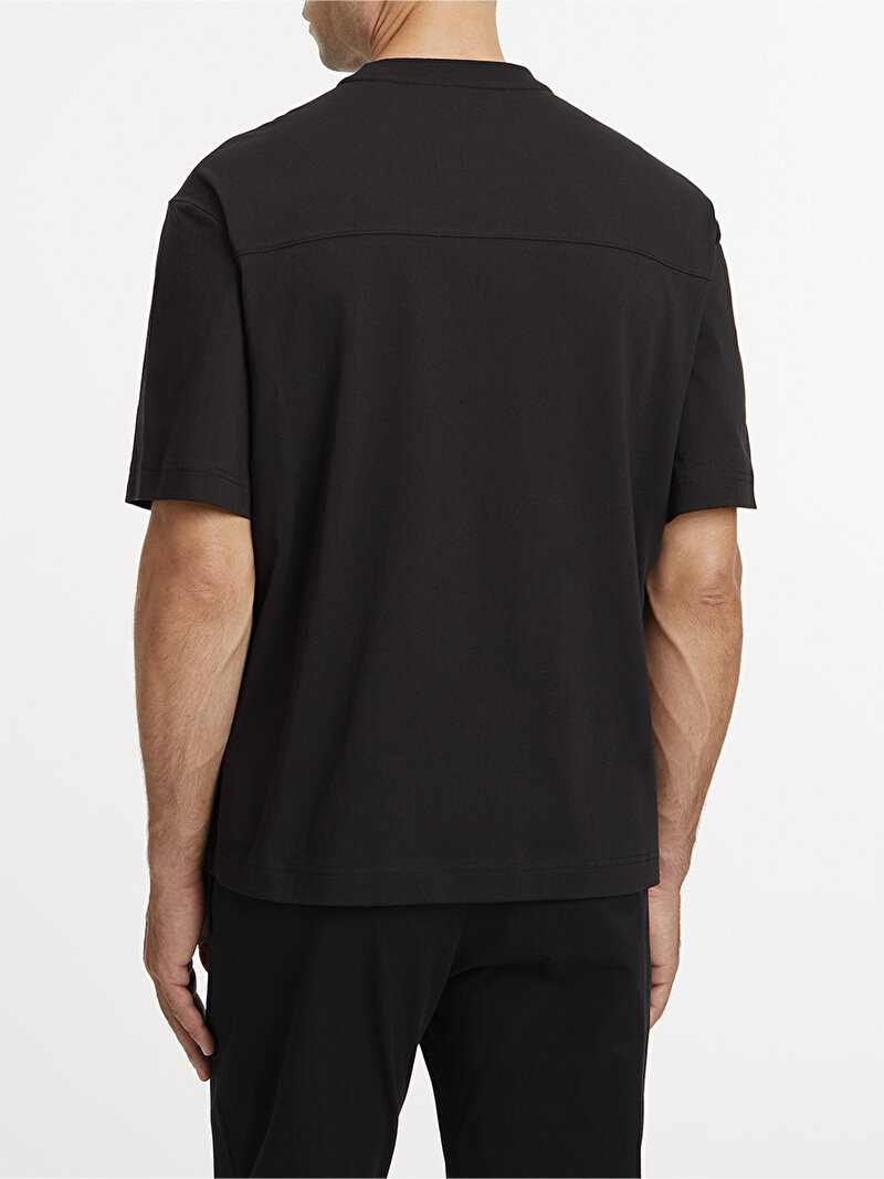 Calvin Klein Siyah Renkli Erkek Space Dye Logo T-Shirt