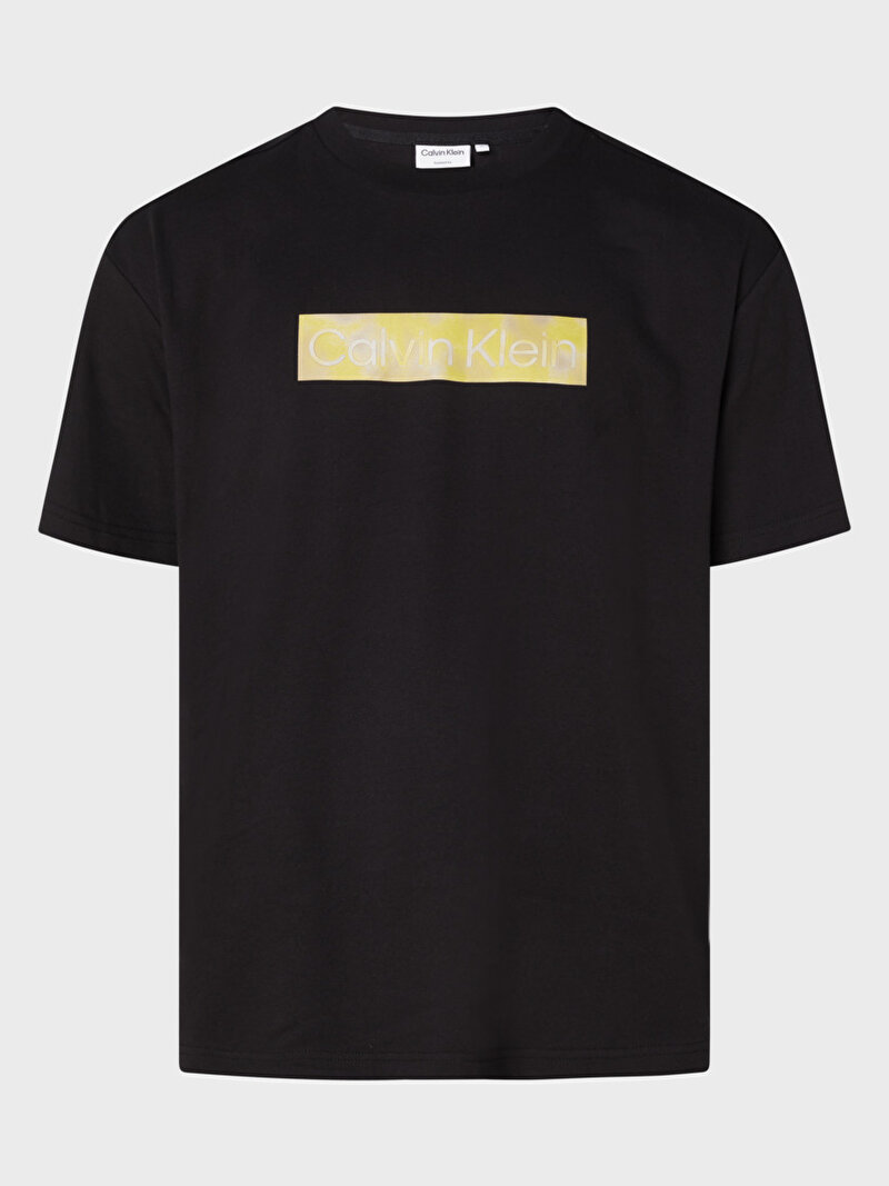 Calvin Klein Siyah Renkli Erkek Camo Raised Box Logo T-Shirt