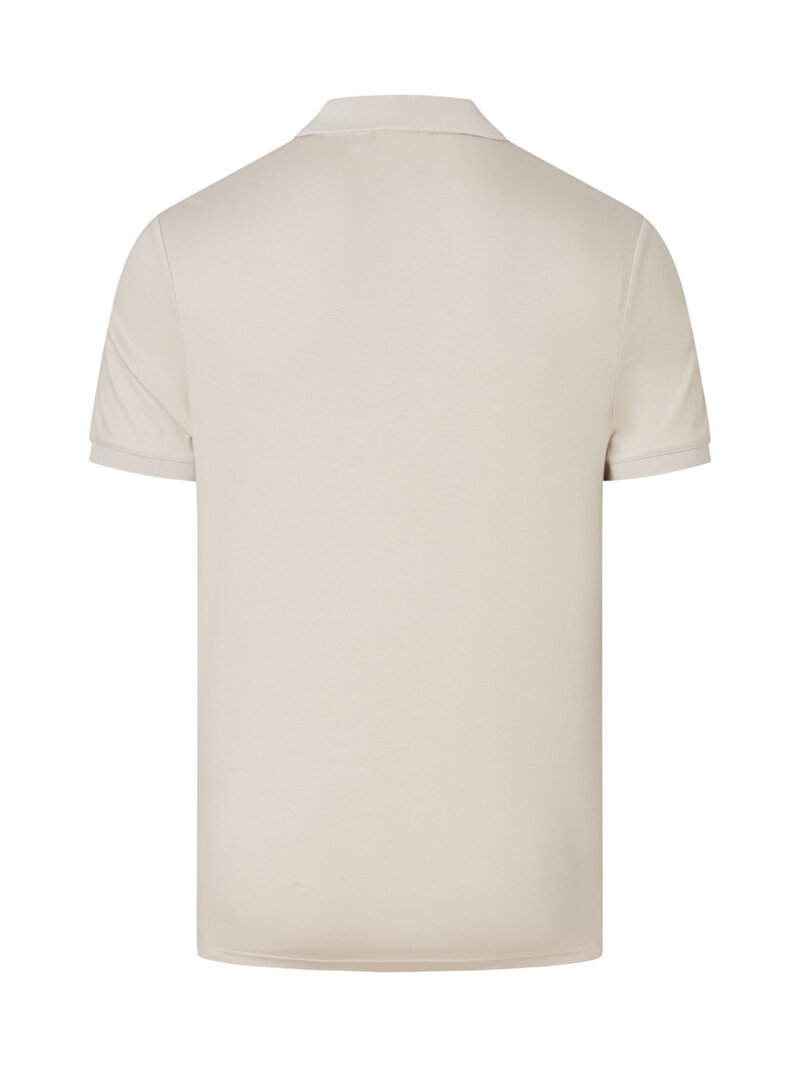 Calvin Klein Bej Renkli Erkek Smooth Cotton Polo T-Shirt